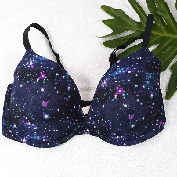 PINK Victoria's Secret Other - PINK VS 34DD Demi-Buste Bra Galaxy Print 357